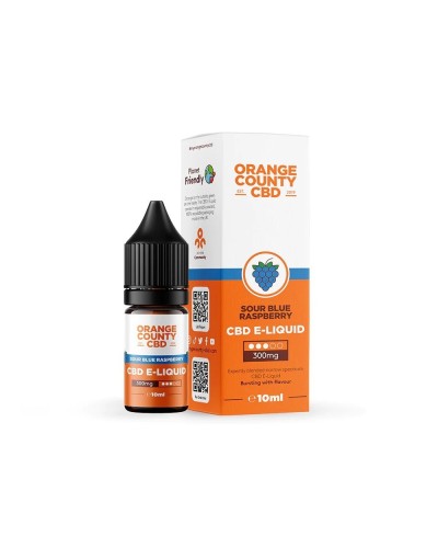 Sour blue raspberry CBD E-Liquid (10ml) by Orange County