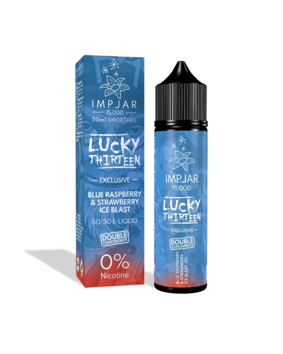 Blue Raspberry & Strawberry Ice Blast - Imp Jar & Lucky Thirteen