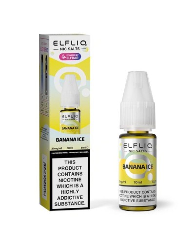 Banana Ice Elfliq Nic Salt 10ml | 4 for £12