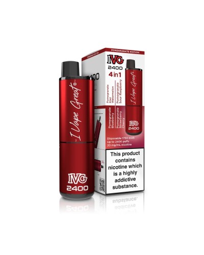 Pomegranate Edition - IVG 2400 Disposable Pod | 3 for £30