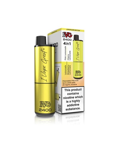 Lemonade Edition - IVG 2400 Disposable Pod | 3 for £30