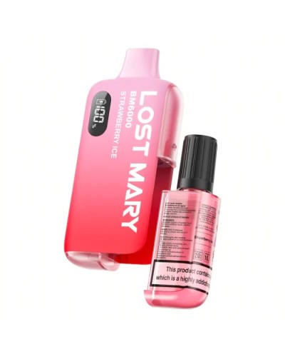 Strawberry Ice LOST MARY BM6000 Prefilled Kit | 3 for £30