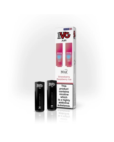 Strawberry Raspberry Ice IVG Air Pods 2 pack | 2 for £8