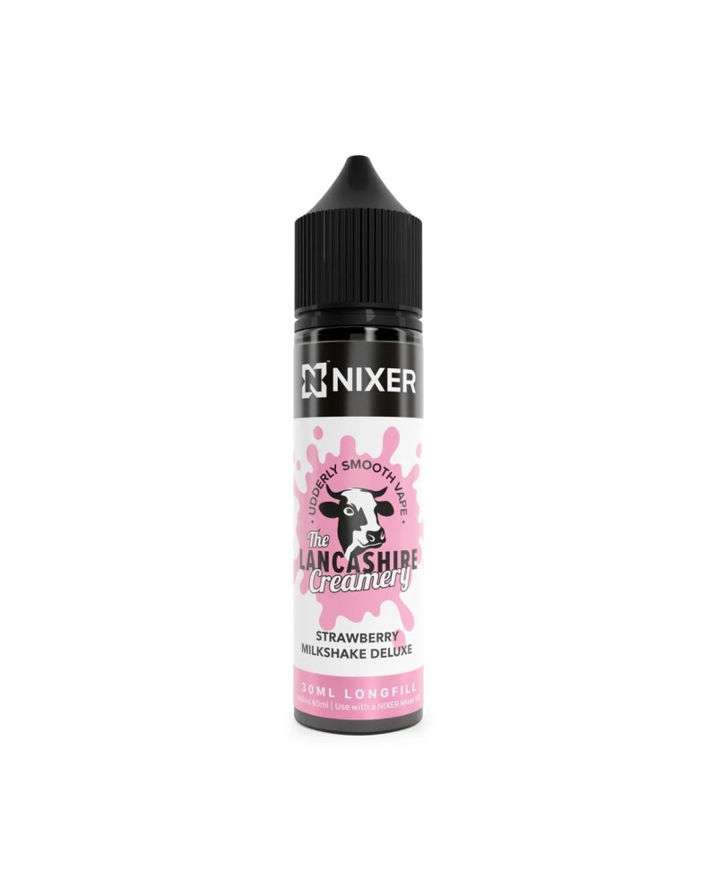 Strawberry Milkshake Deluxe The Lancashire Creamery Longfill by NIXER