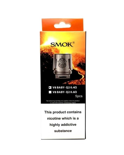 0.4ohm SMOK V8 BABY-Q2 EU CORE COILS