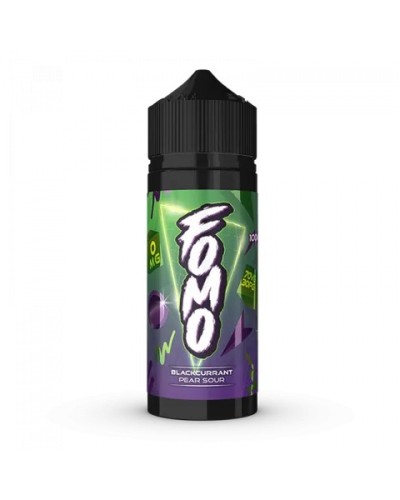 Fomo Blackcurrant pear sour 100ml 70/30 eliquid.