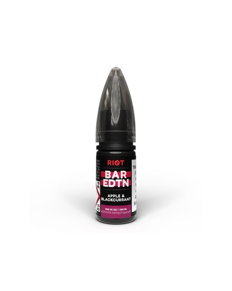 Apple & Blackcurrant Riot Bar Edtn 10ml Nic Salt 10mg +20mg