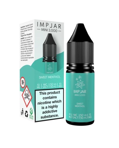 Sweet Menthol Disposable inspired Nic Salts by imp jar 10mg & 20mg